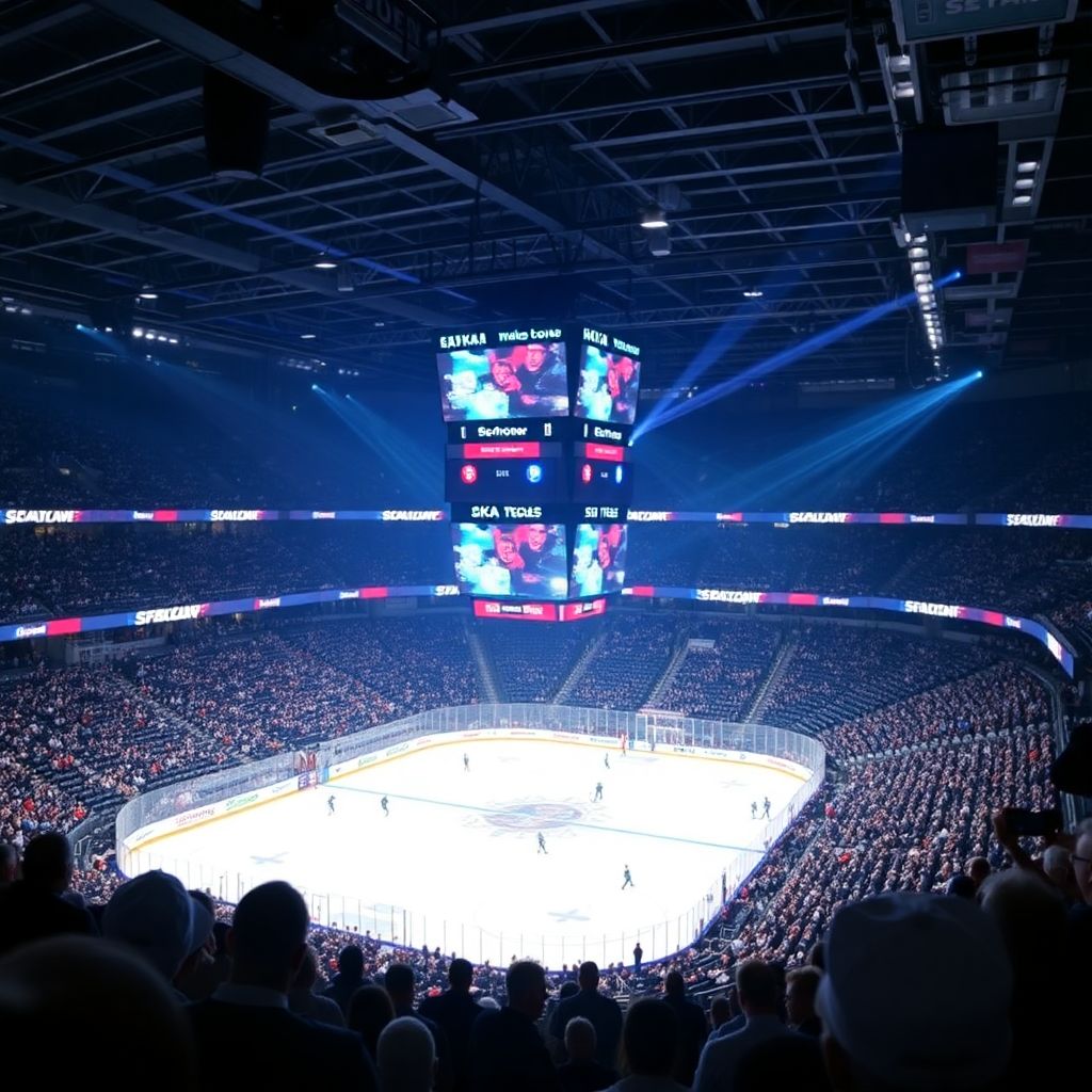 Атмосфера на матче СКА: как диктор, диджей и шоу на арене её создают